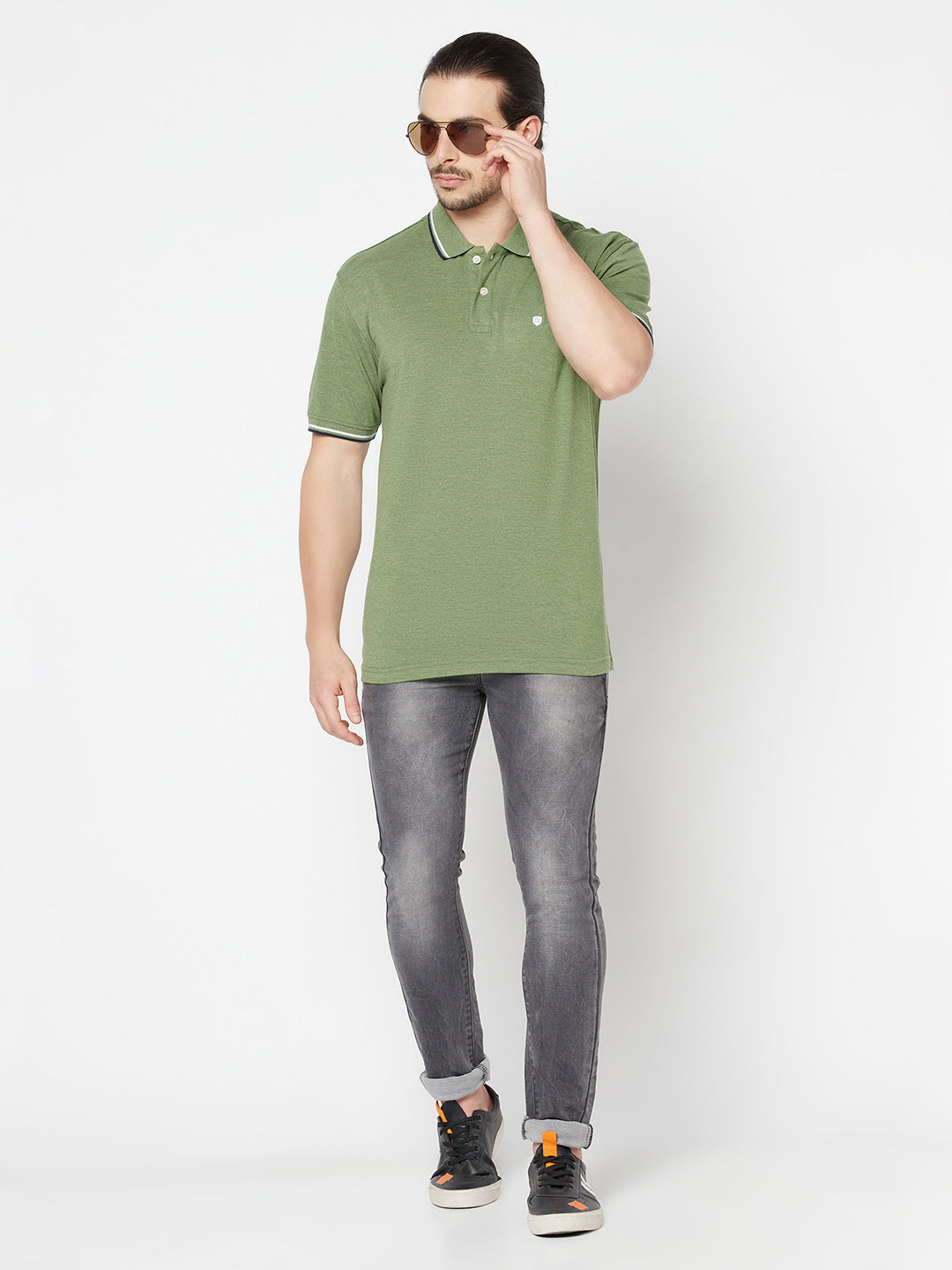 Cantabil Men's Green T-Shirt (6817215217803)