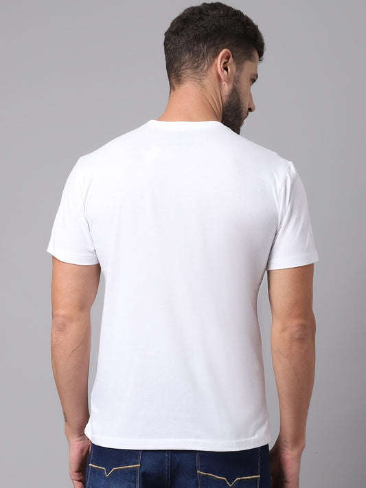 Cantabil Men White T-Shirt (7048966439051)