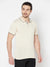 Cantabil Men's Cream T-Shirt (6817041350795)