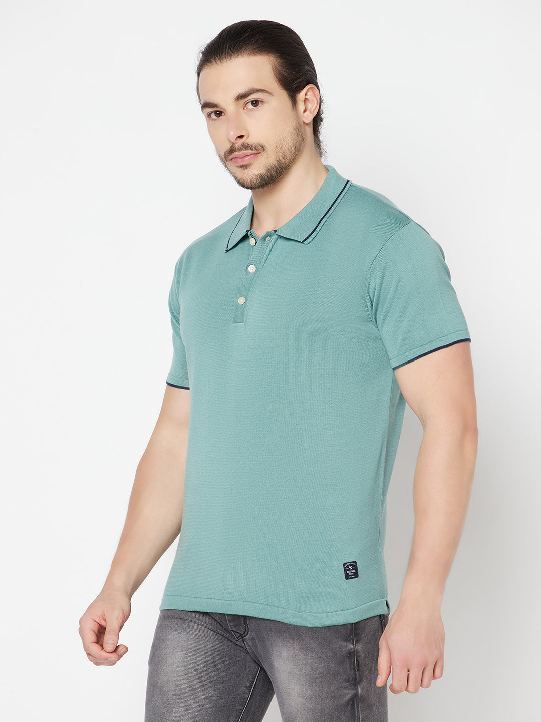 Cantabil Men's Green T-Shirt (6817090535563)