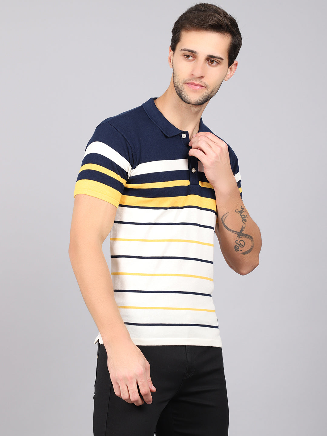 Cantabil Men's Yellow T-Shirt (6842869809291)