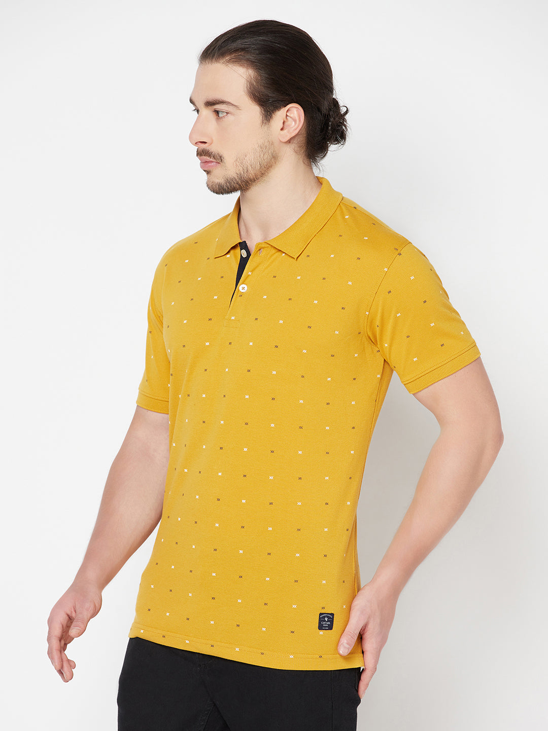 Cantabil Men's Mustard T-Shirt (6817127039115)