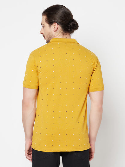 Cantabil Men's Mustard T-Shirt (6817127039115)