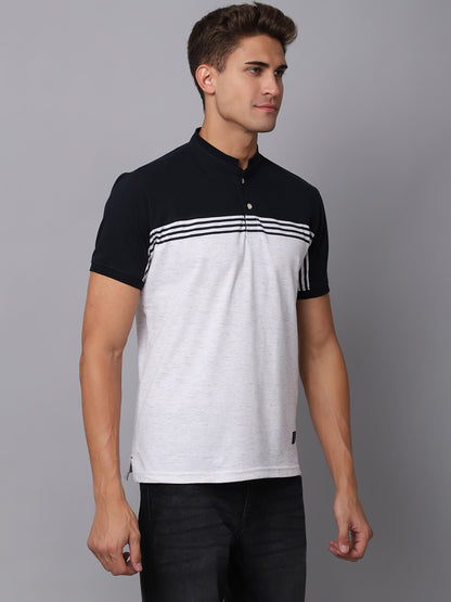 Cantabil Men's Off White T-Shirt (6926331281547)