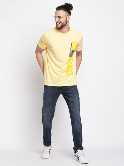 Cantabil Men's Yellow T-Shirt (6771360596107)