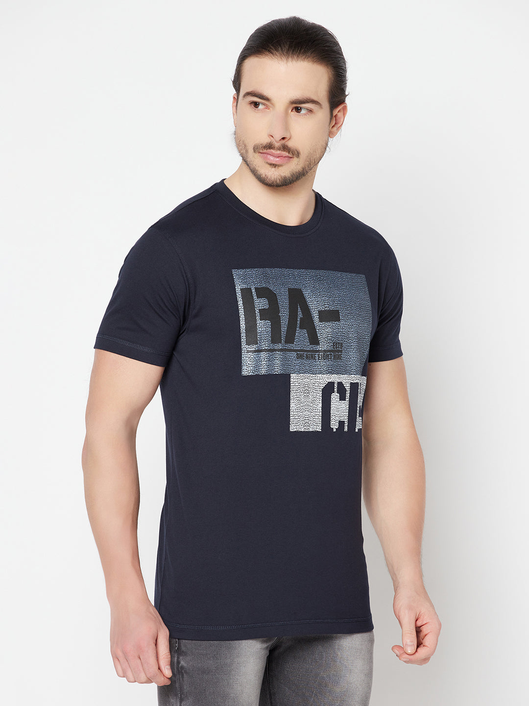 Cantabil Men's Navy T-Shirt (6817139261579)