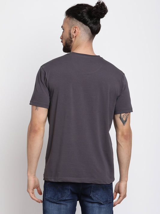 Cantabil Men's Dark Grey T-Shirt (6771373801611)