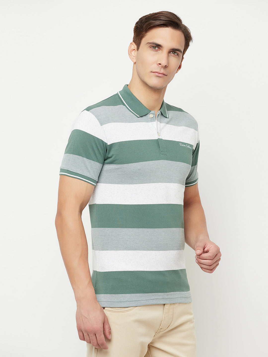 Cantabil Men's Green T-Shirt (6817072775307)