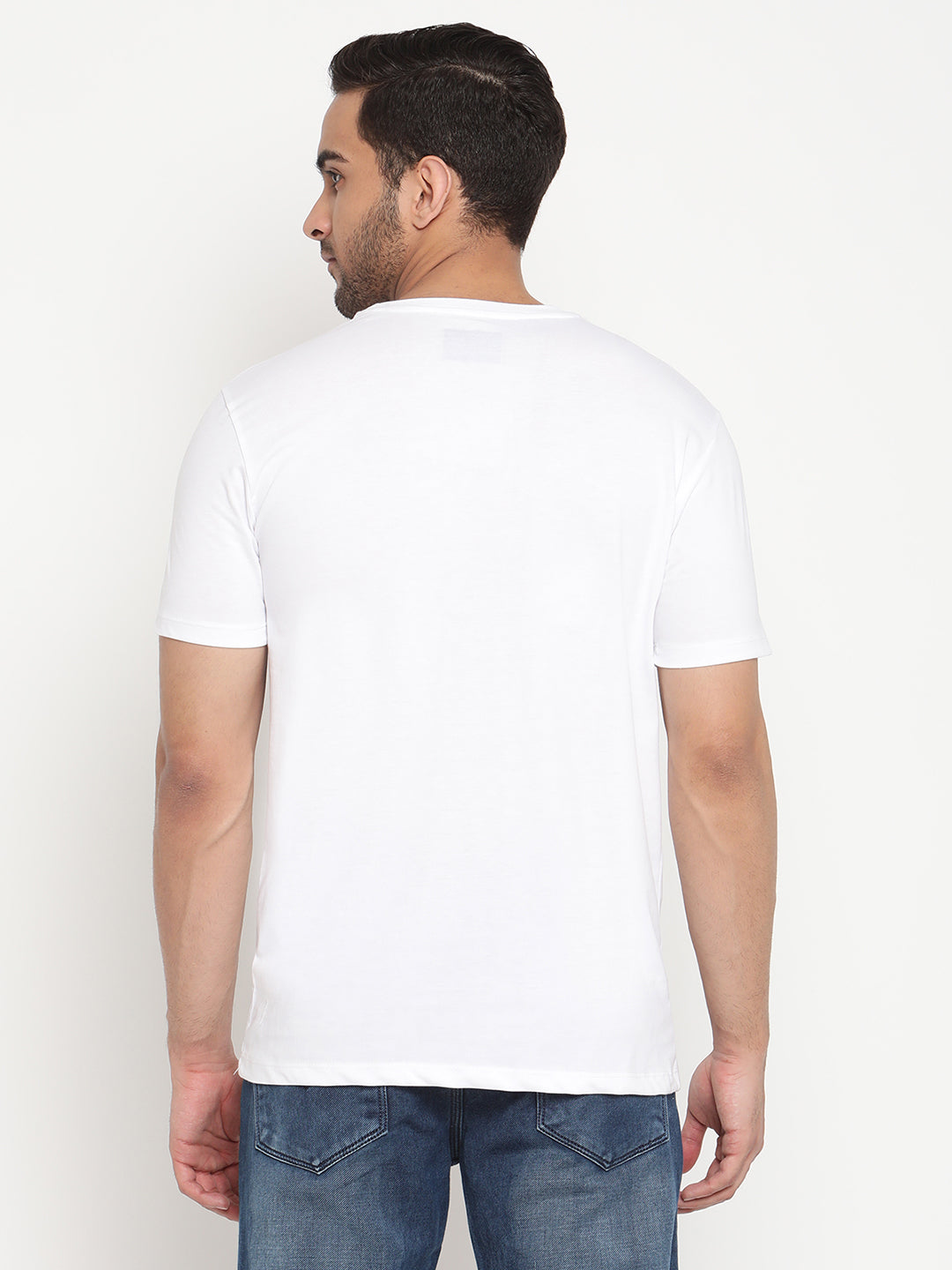 Cantabil Men's White T-Shirt (6792815837323)