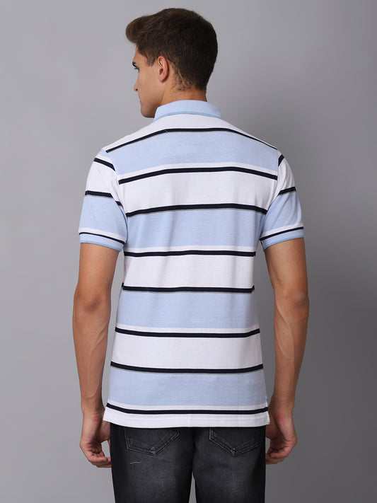 Cantabil Men's Sky Blue T-Shirt (6925069287563)