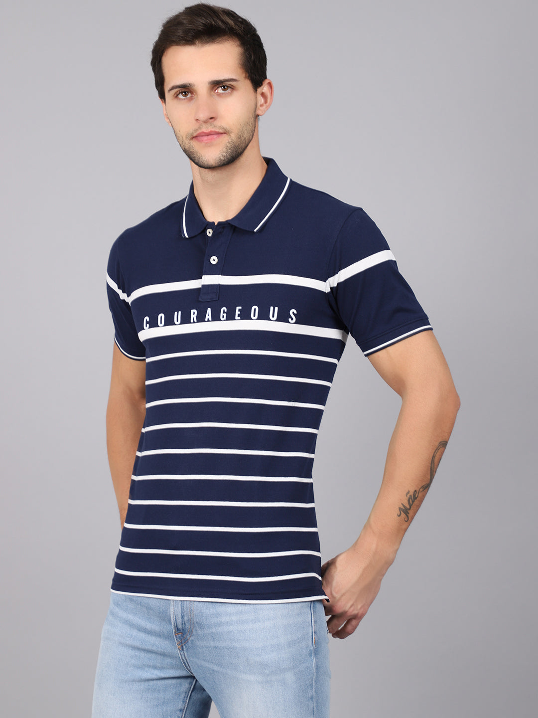 Cantabil Men's Blue T-Shirt (6841106497675)