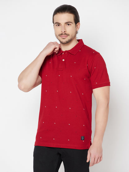 Cantabil Men's Red T-Shirt (6817148600459)