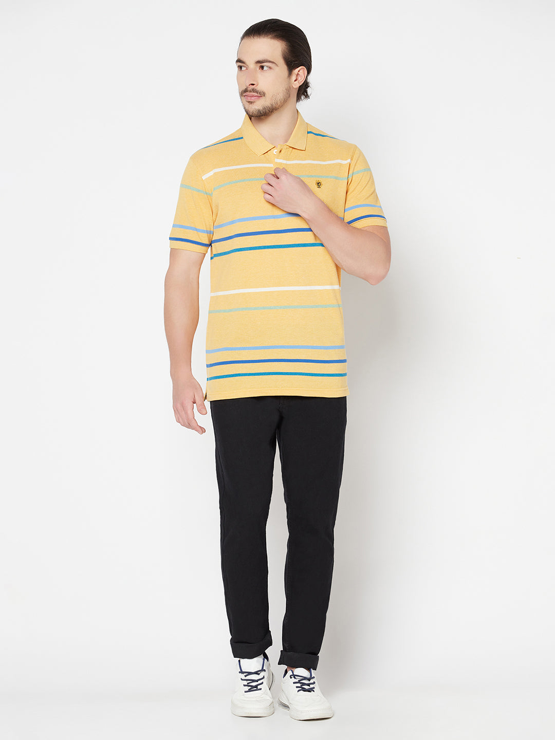 Cantabil Men's Yellow T-Shirt (6817130872971)