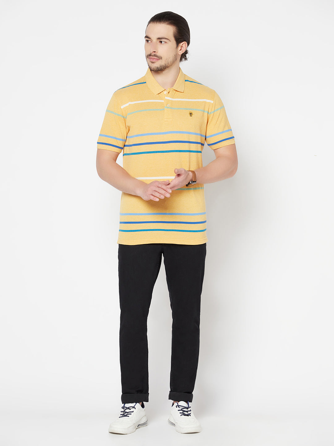 Cantabil Men's Yellow T-Shirt (6817130872971)