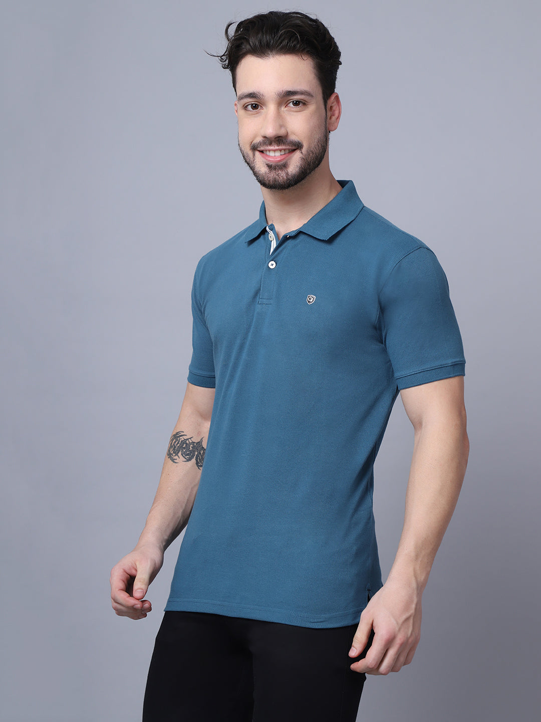 Cantabil Mens Blue T-Shirt (7048927281291)