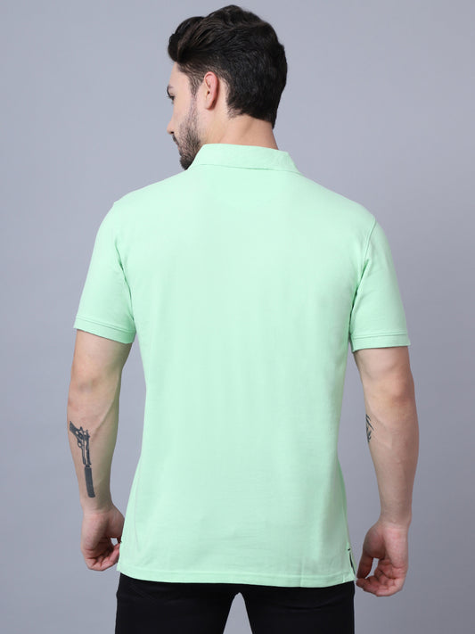 Cantabil Mens Light Green T-Shirt (7048931082379)