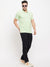 Cantabil Men Light Green T-Shirt