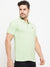 Cantabil Men Light Green T-Shirt