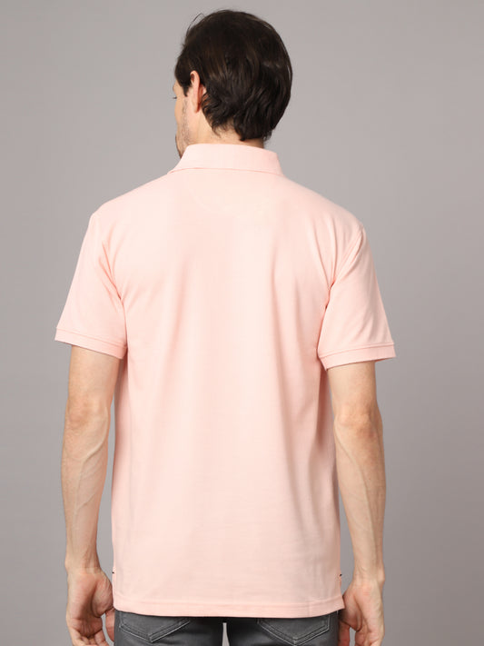 Cantabil Mens Light Pink T-Shirt (7048931803275)