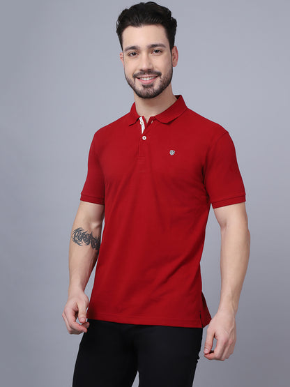 Cantabil Mens Maroon T-Shirt (7048933113995)