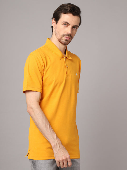 Cantabil Mens Mustard T-Shirt (7048933474443)