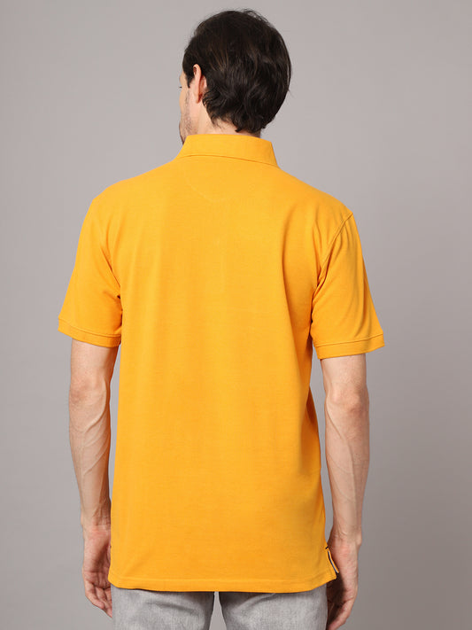 Cantabil Mens Mustard T-Shirt (7048933474443)