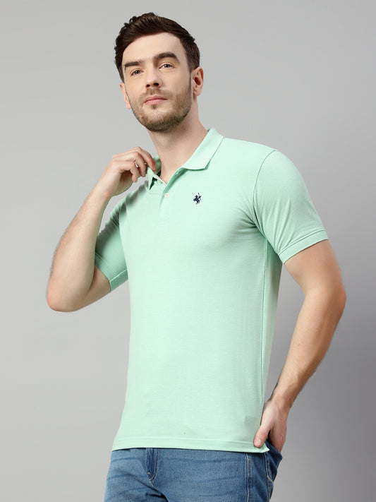 Cantabil Men Light Green T-Shirt (7114270310539)