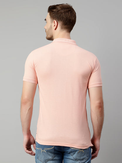 Cantabil Men Light Pink T-Shirt (7113898295435)