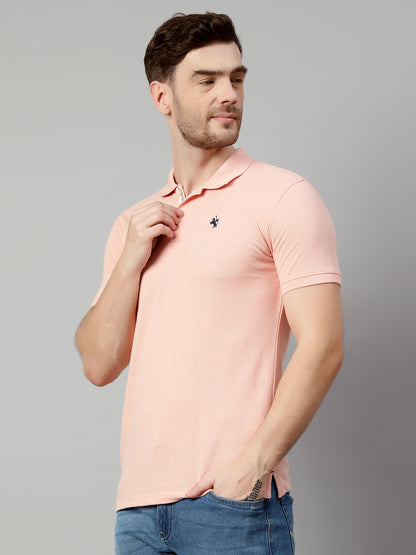 Cantabil Men Light Pink T-Shirt (7113898295435)