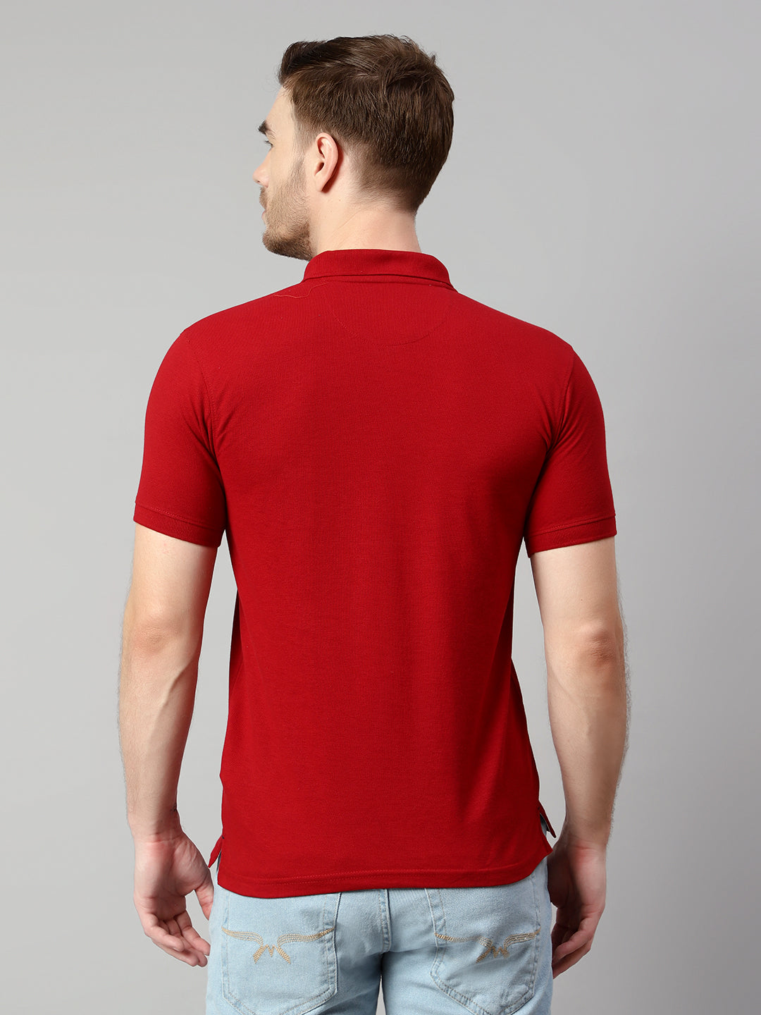 Cantabil Men Red T-Shirt (7113882140811)