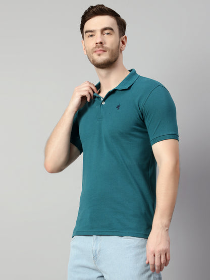 Cantabil Men Teal T-Shirt (7113903669387)