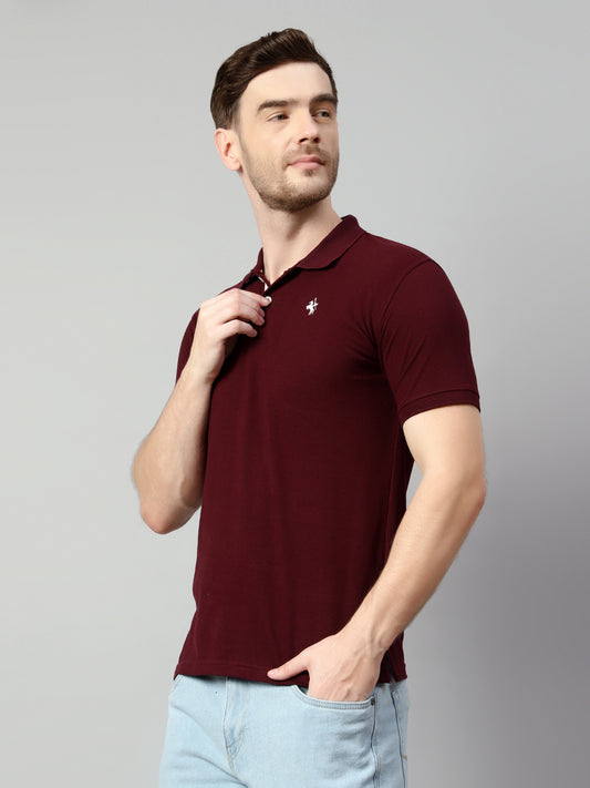 Cantabil Men Wine T-Shirt (7113876045963)