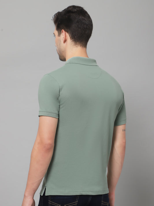 Cantabil Men Green T-Shirt (7132826206347)