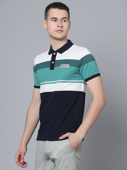 Cantabil Men Navy Polo T-Shirt (7133846470795)