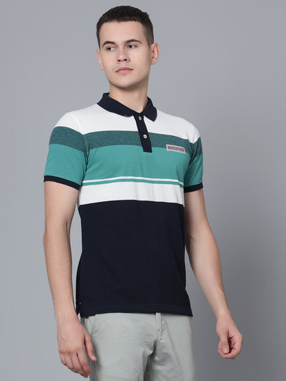 Cantabil Men Navy Polo T-Shirt (7133846470795)