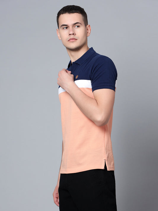 Cantabil Men Navy Polo T-Shirt (7133847027851)