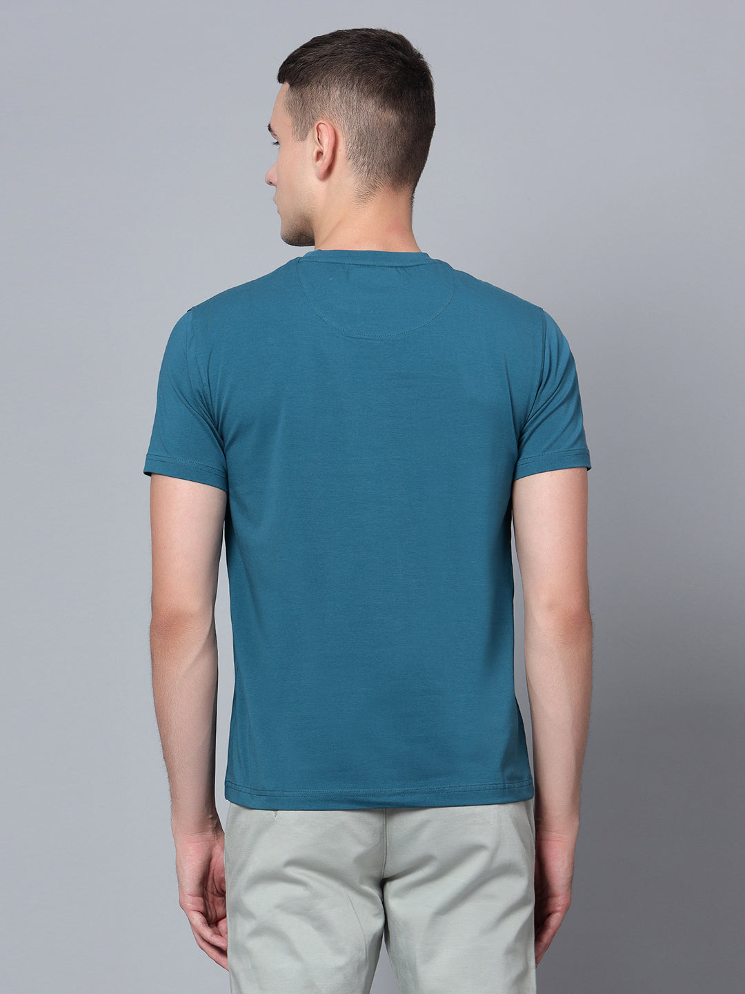 Cantabil Men Teal T-Shirt (7134076764299)