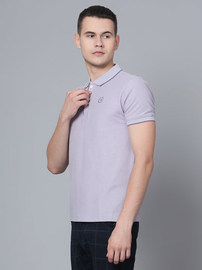 Cantabil Men Purple Polo T-Shirt (7134079189131)