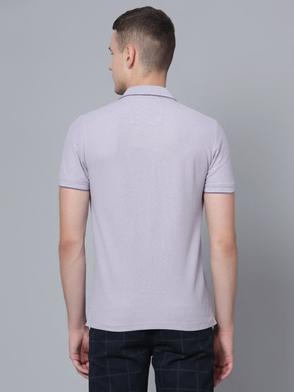 Cantabil Men Purple Polo T-Shirt (7134079189131)