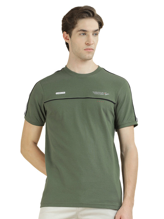 T-Shirt for Men | Breathable & Soft with Color Fastness Regular Fit Round Neck Poly Cotton Fabric Solid Pattern