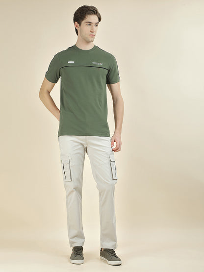 T-Shirt for Men | Breathable & Soft with Color Fastness Regular Fit Round Neck Poly Cotton Fabric Solid Pattern