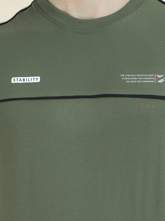 T-Shirt for Men | Breathable & Soft with Color Fastness Regular Fit Round Neck Poly Cotton Fabric Solid Pattern