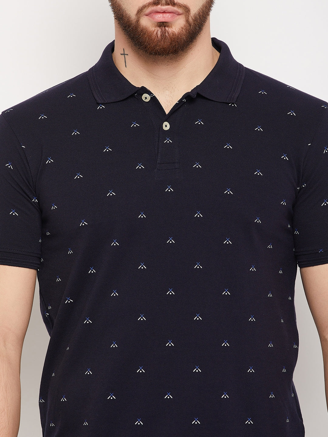 Cantabil Men Navy Polo T-Shirt (7134702403723)