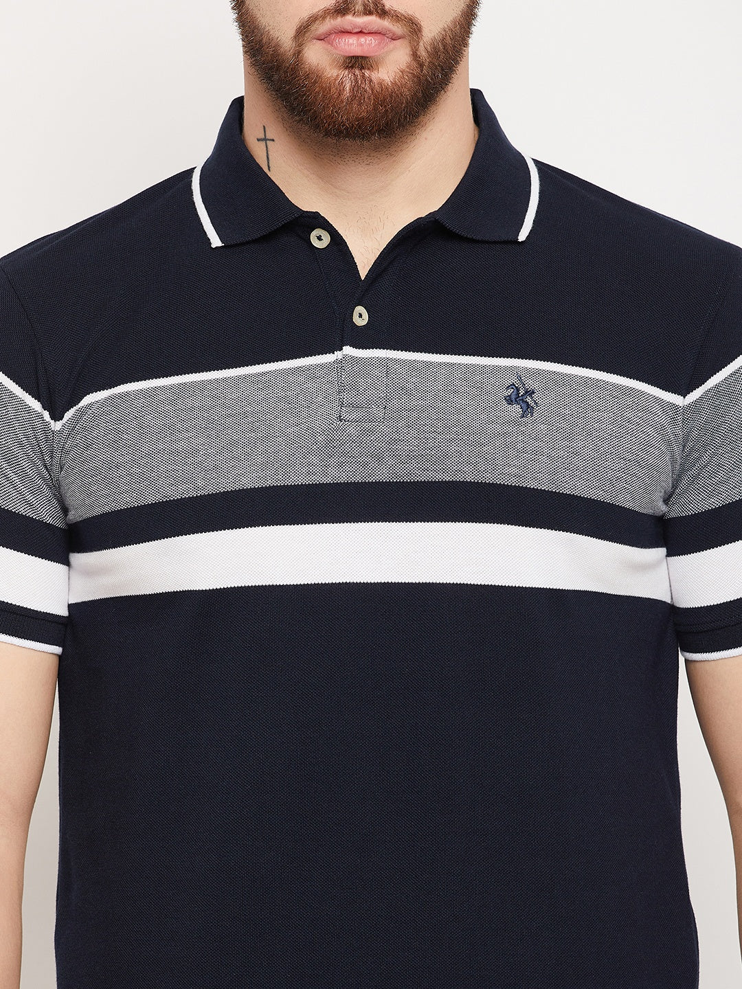 Cantabil Men Navy Polo T-Shirt (7134703648907)