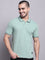 Cantabil Men Light Green Casual T-Shirt (7143089307787)