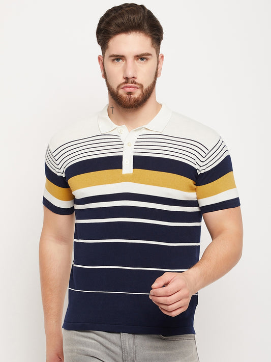 Cantabil Men White Polo T-Shirt (7134715248779)