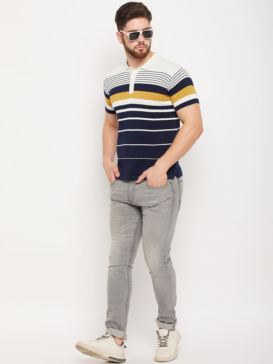 Cantabil Men White Polo T-Shirt (7134715248779)