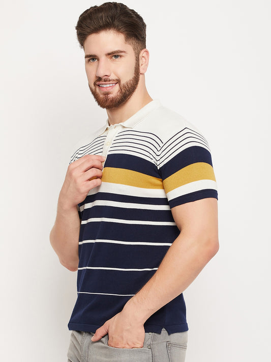 Cantabil Men White Polo T-Shirt (7134715248779)