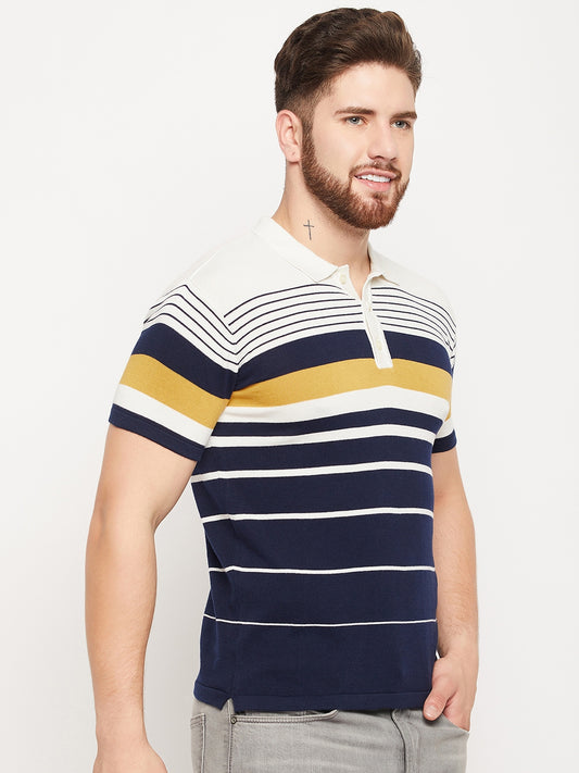 Cantabil Men White Polo T-Shirt (7134715248779)