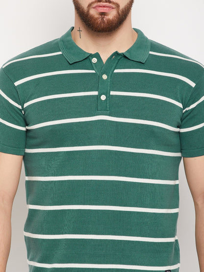 Cantabil Men Teal Polo T-Shirt (7134732091531)